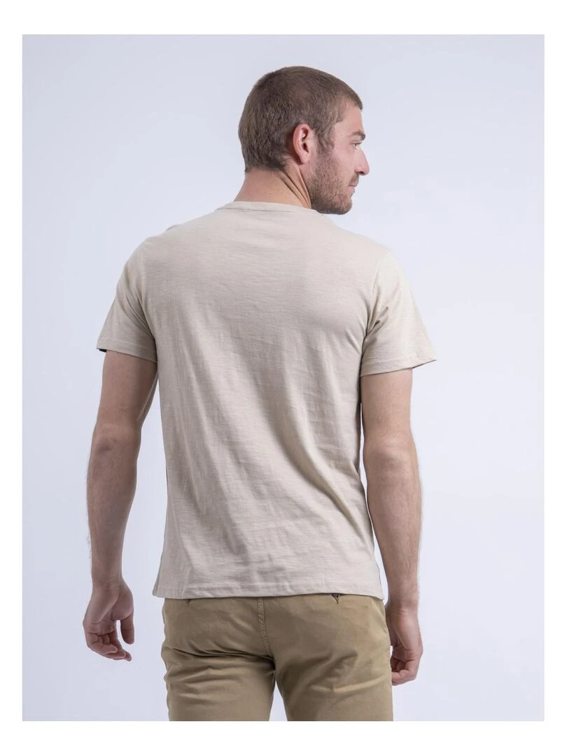 T shirt col rond NINJATOL   Beige