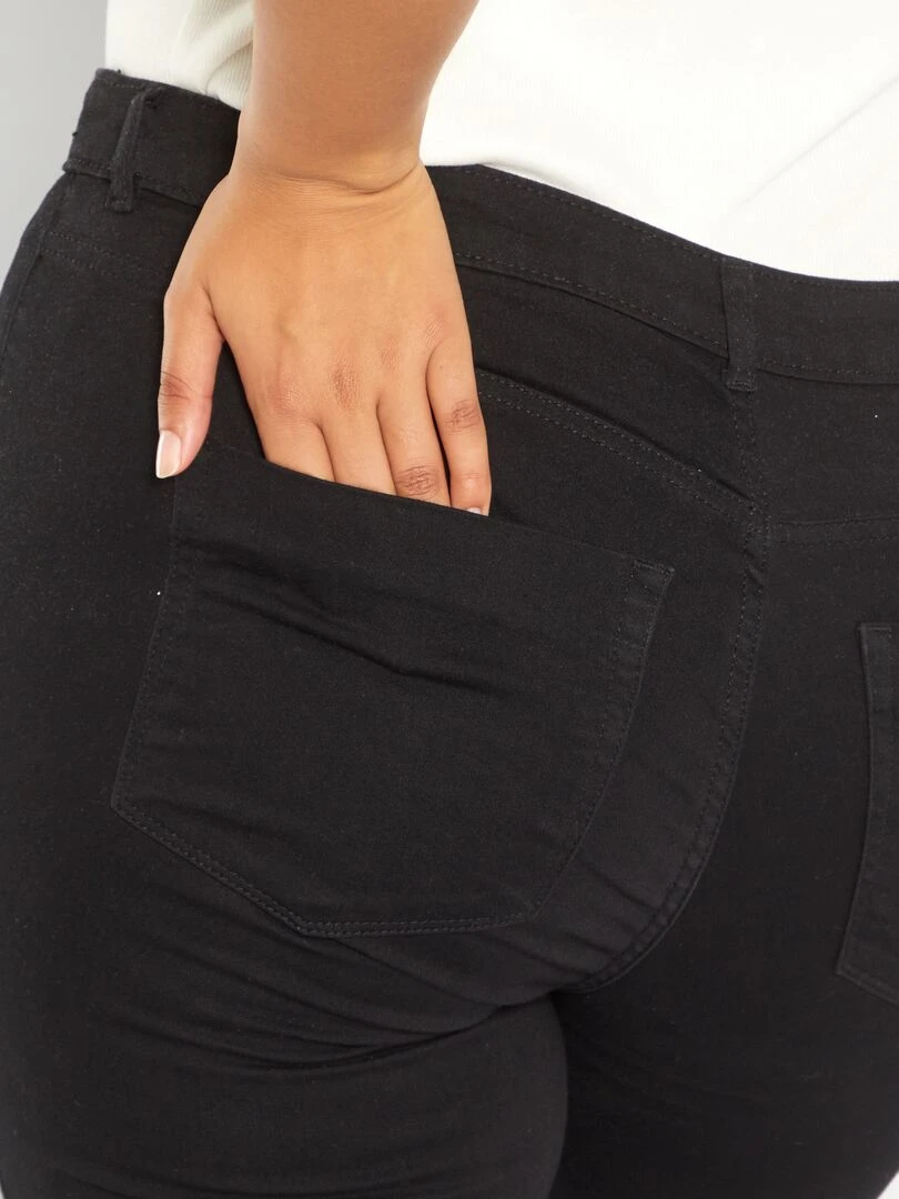 T shirt en maille côtelée stretch   Violet