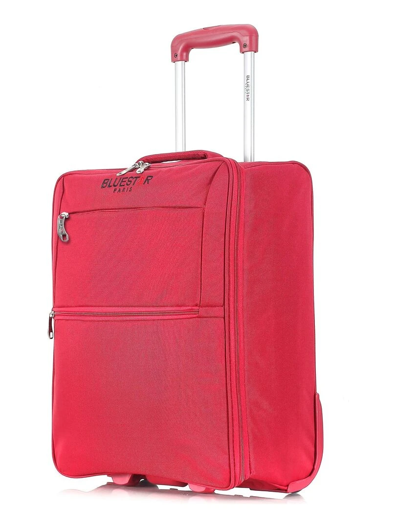 BLUESTAR VALISE CABINE POLYESTER BERCY E 53 CM Rouge