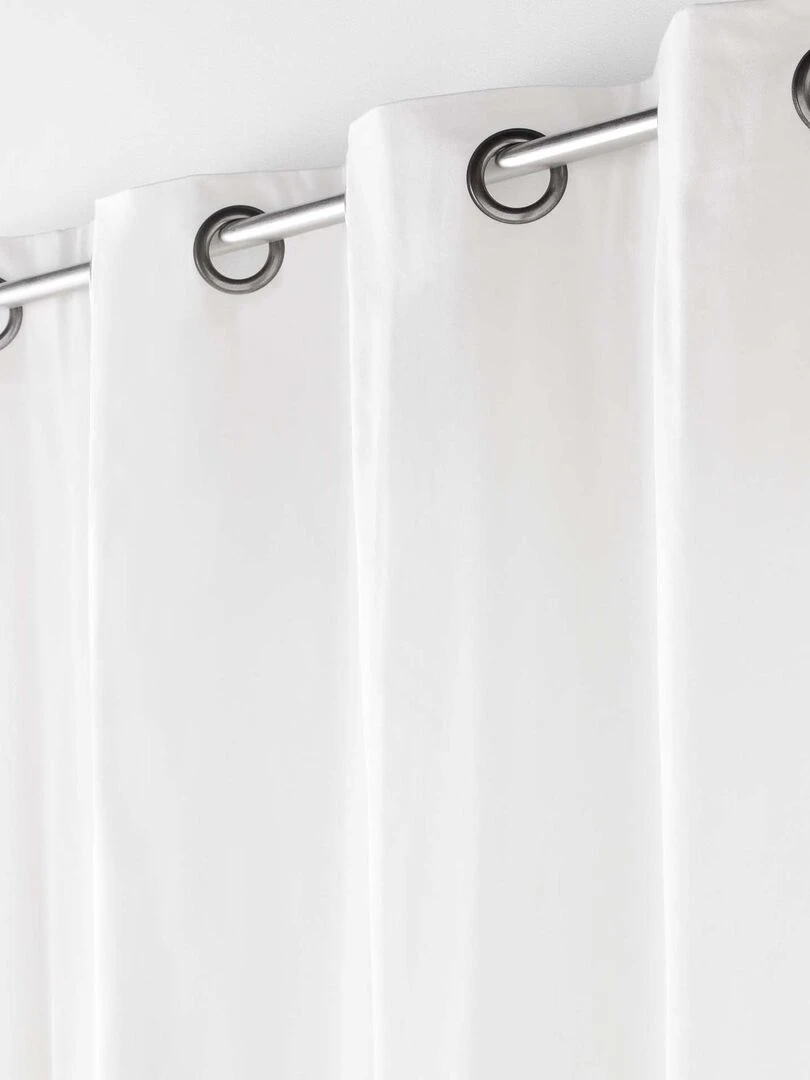 Rideau d'ameublement en poly/coton recyclé Blanc