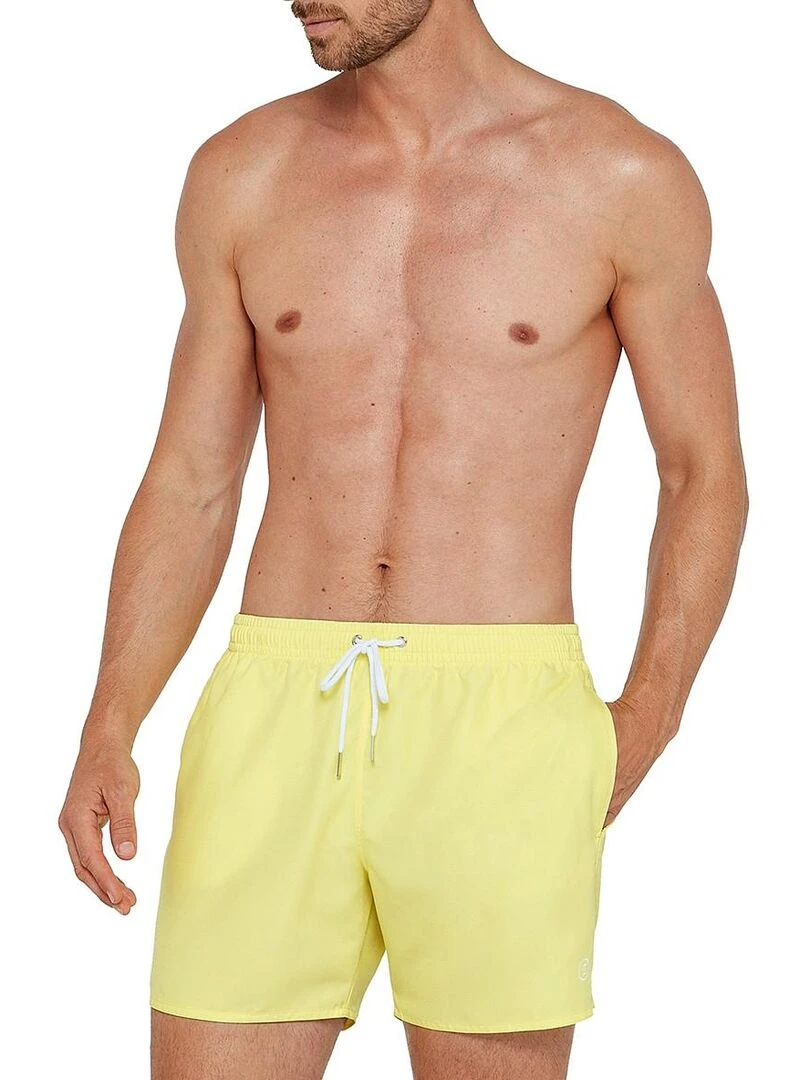 Maillot de bain short à séchage rapide Digue Jaune