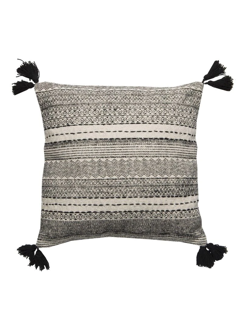 Rideau en coton recyclé avec œillets 'Deko&co'   Rouge foncé