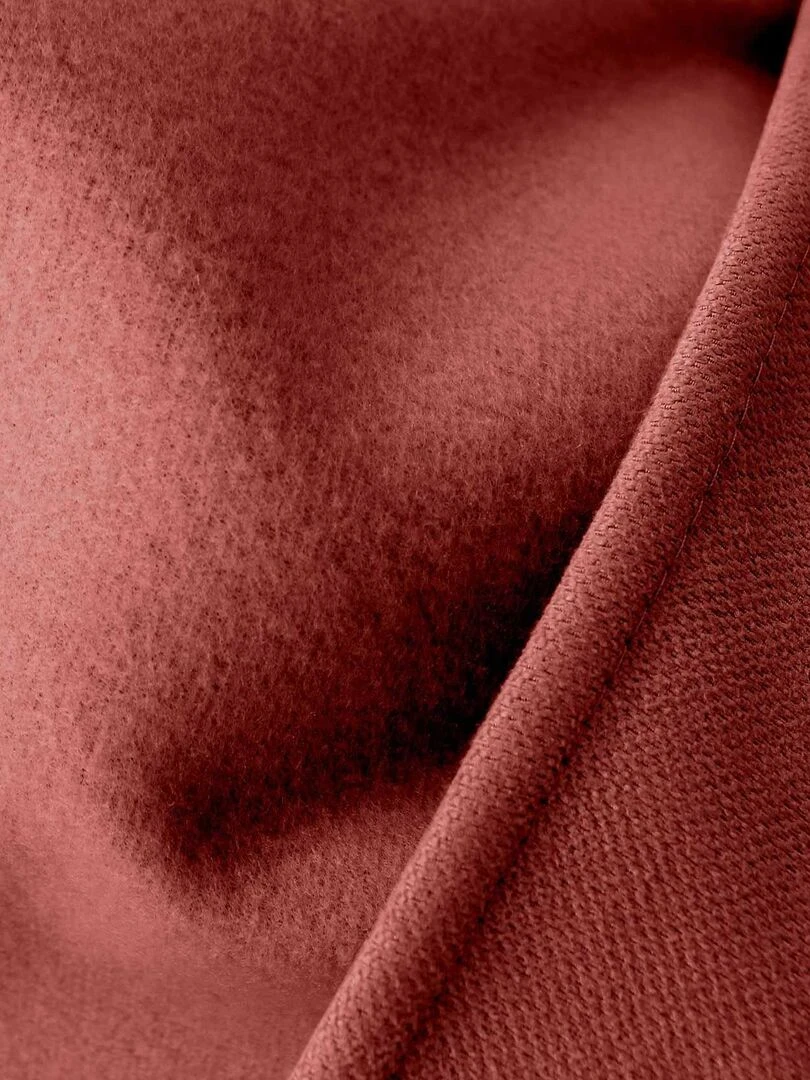 Rideau thermique doublé   Rouge brique
