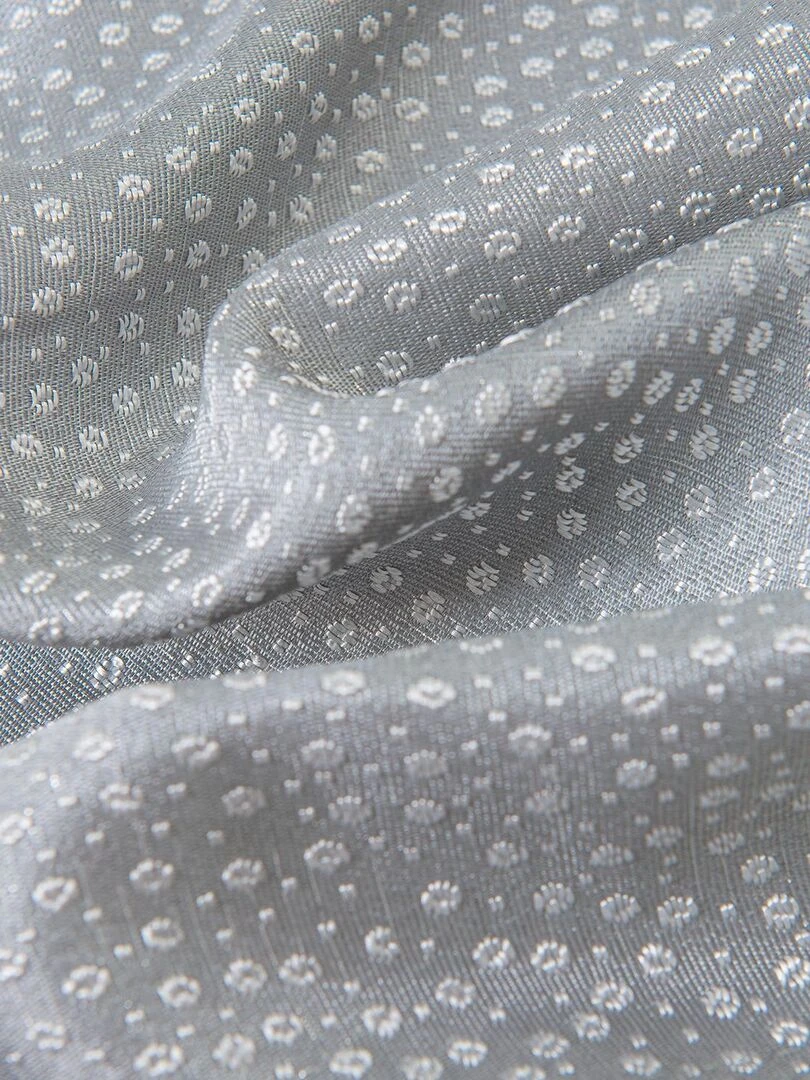 Paire de rideaux obscurcissant à point blanc   Gris clair