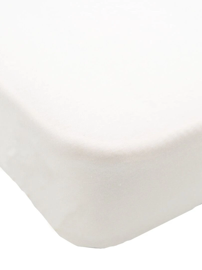 Drap housse uni 70x140 cm Écru   Beige
