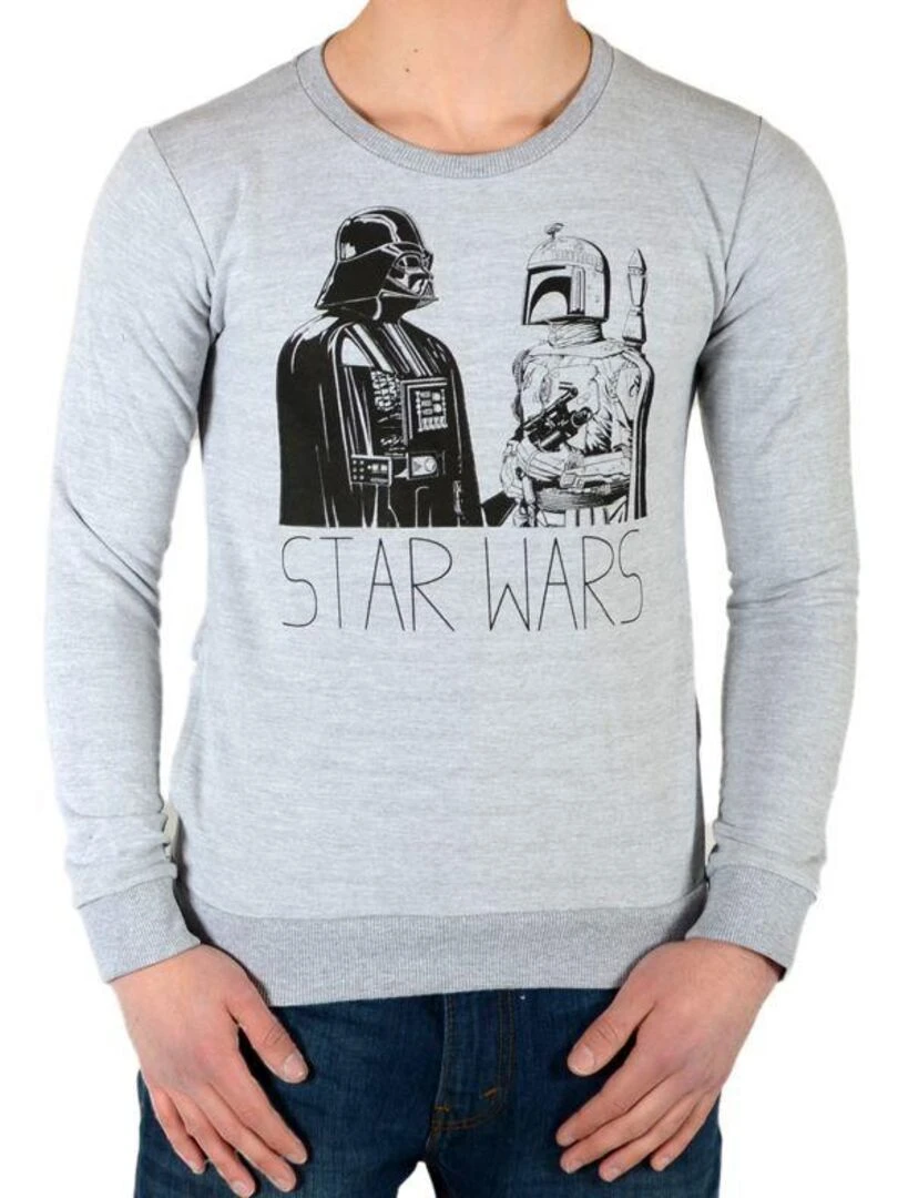 Sweat Little Eleven Paris Getluke FL Mixte Garçon  Fille  Gris Chiné   Gris