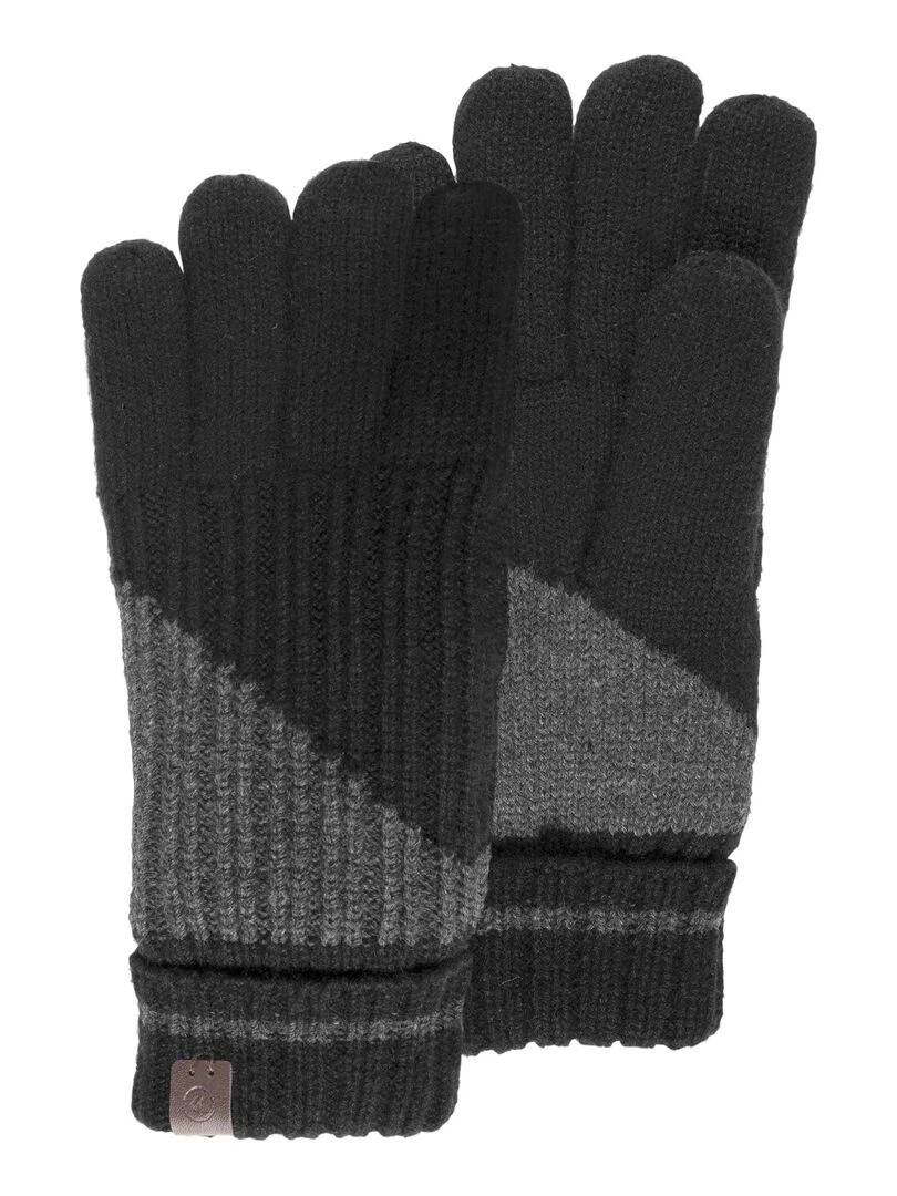 Gants Homme Maille recyclée Noir Noir