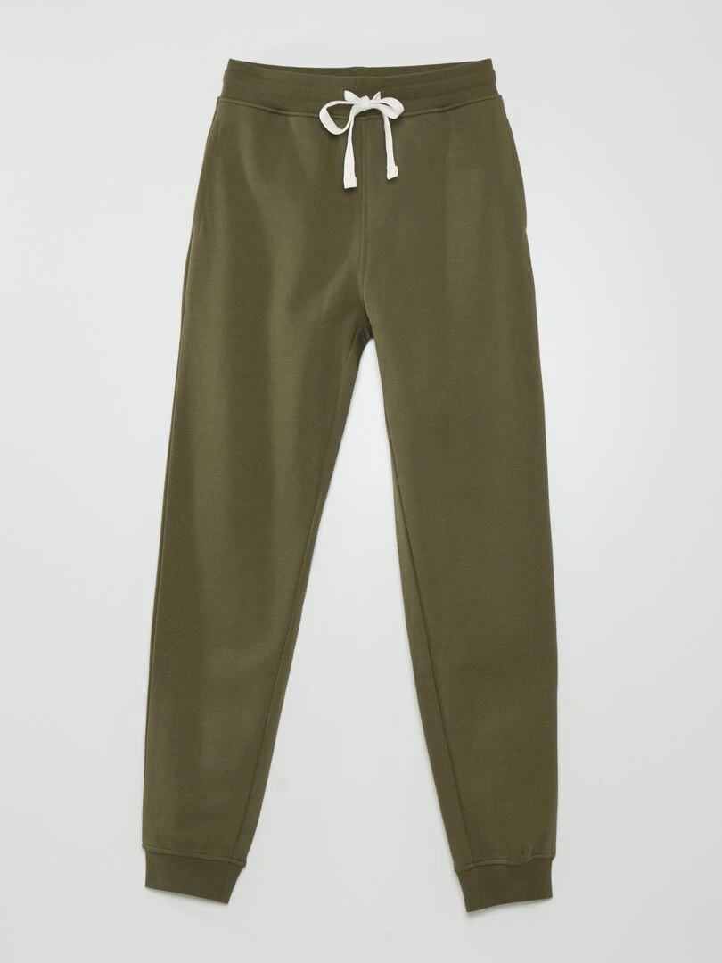Pantalon jogging en molleton Kaki