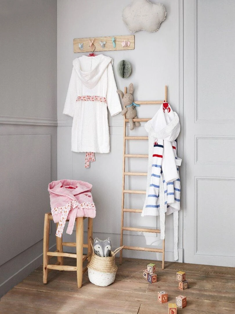 Peignoir de bain fille Escapade Kawaii   10/12 ans   100% Coton   400 GSM   Rose   Rose