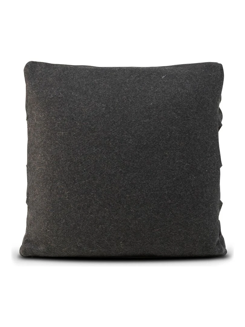 Housse de coussin décoratif Origami felt "Happyfriday" Noir