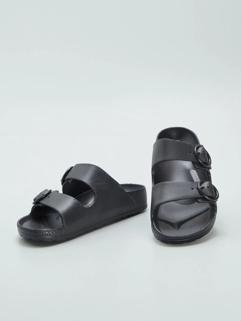 Sandales à double brides   noir