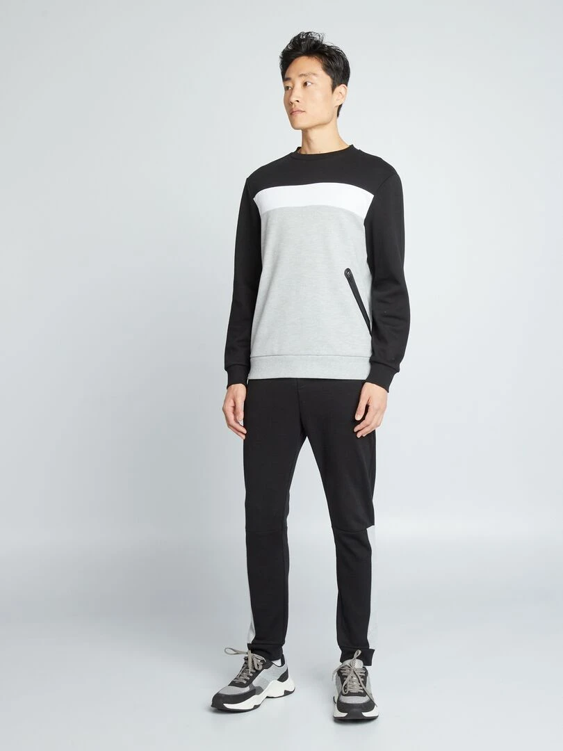 Lot de 3 paires de chaussettes imprimé 'damier'   Noir