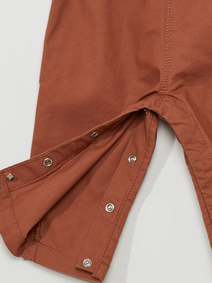 Salopette en coton   Marron