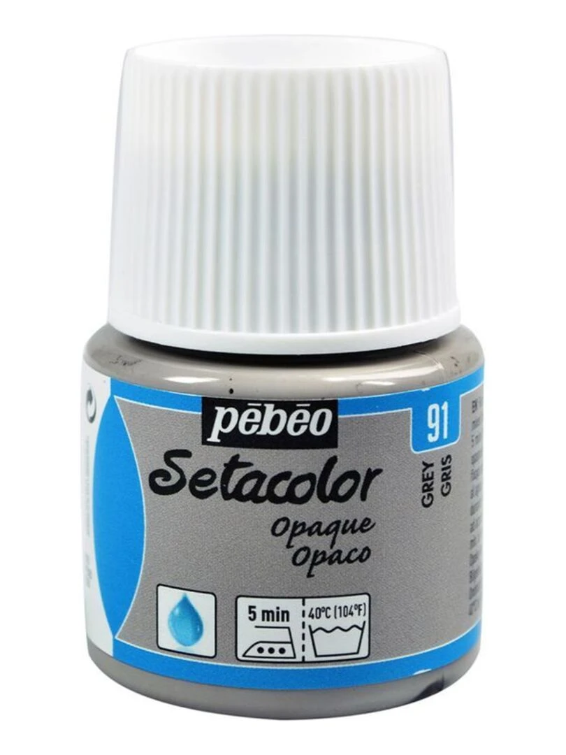 Peinture textile Setacolor opaque Gris 45 ml N/A