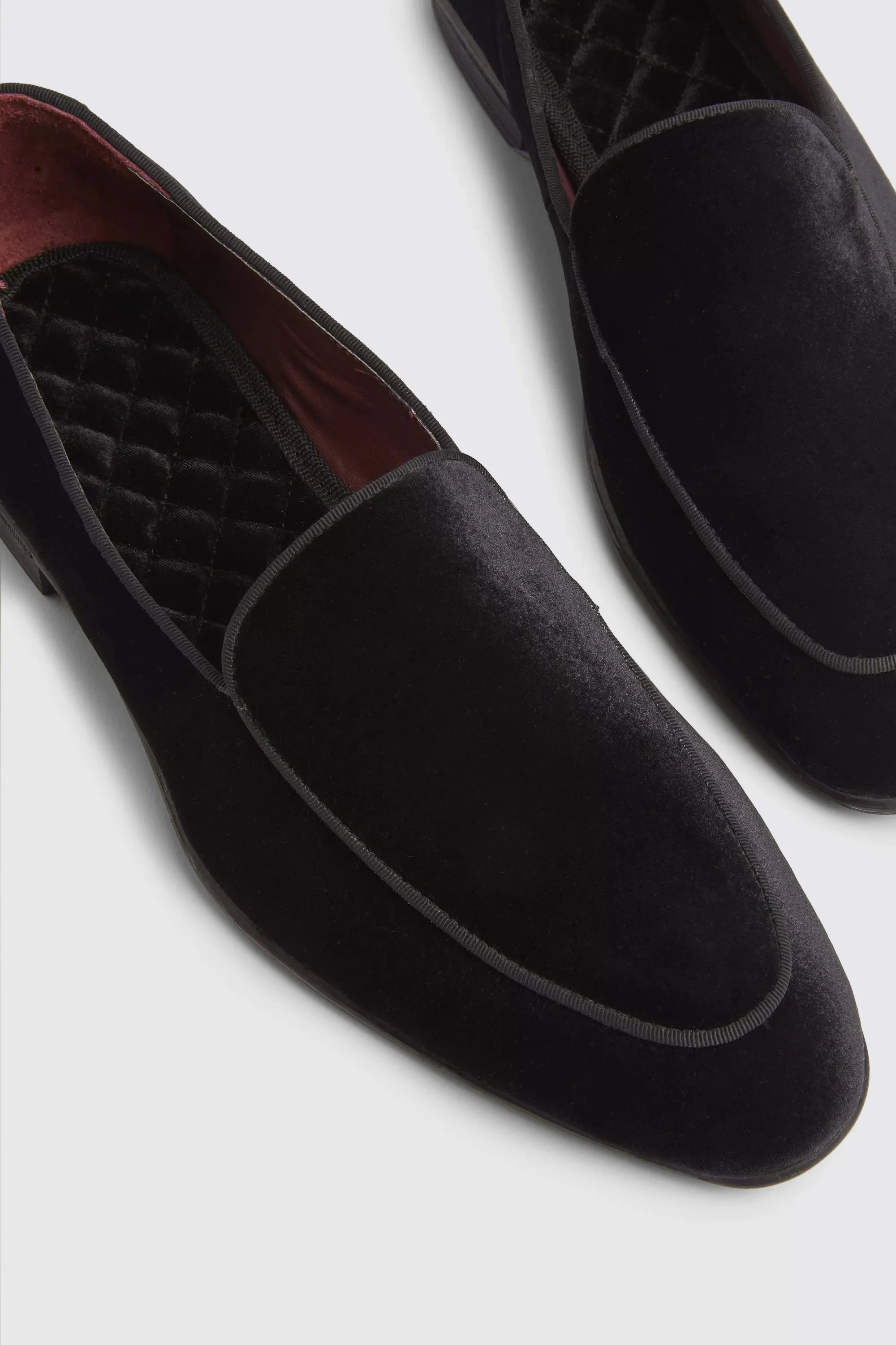Belgravia Black Velvet Dress Slippers   Buy Online at Moss