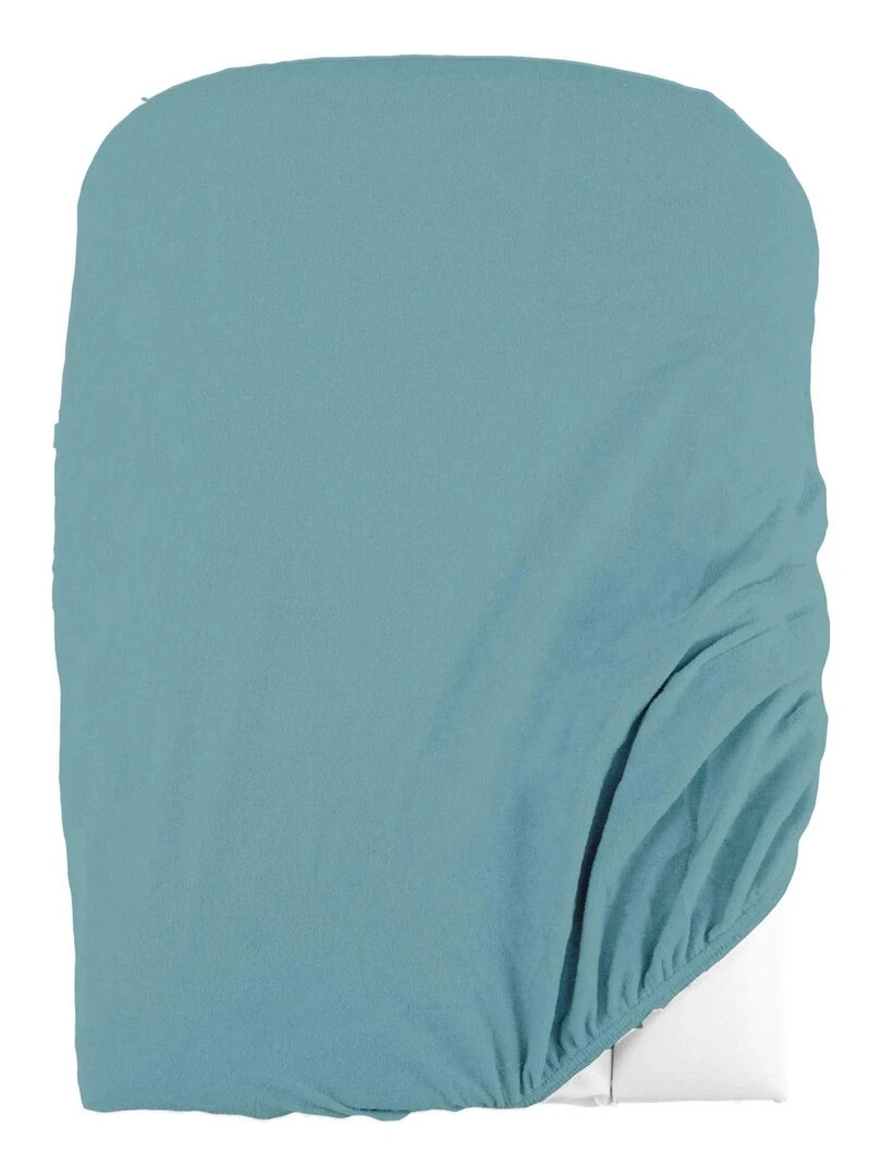 Housse de matelas à langer en éponge bouclette Bleu