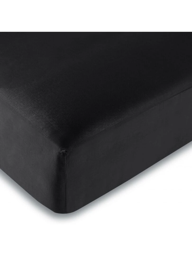Drap Housse Toutes Dimensions 100% Coton/57 Fils/cm² Noir