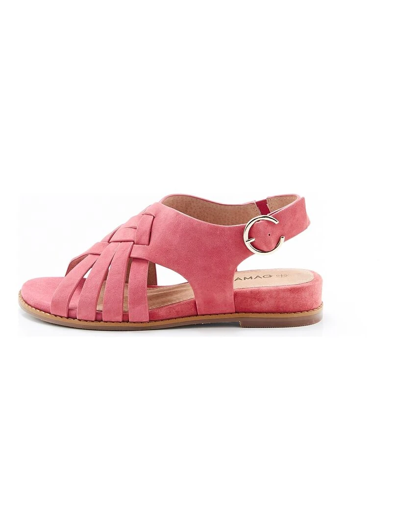 Sandales multibrides croisées Damart Rose