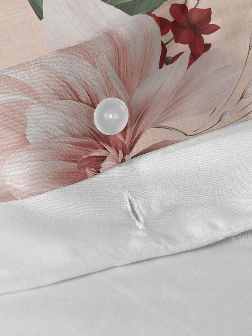 Housse de couette Summer floral "Happyfriday"   Blanc