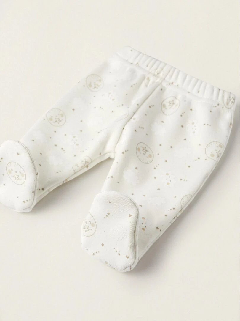 Pantalon avec Effet Thermique pour Nouveau Né 'Moons'  SUNRISE BLISS   Blanc