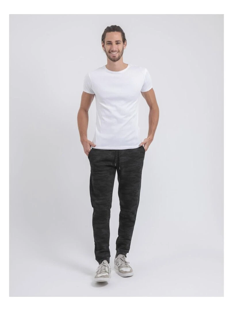 Pantalon jogging camouflage VAREDSOU   Gris foncé