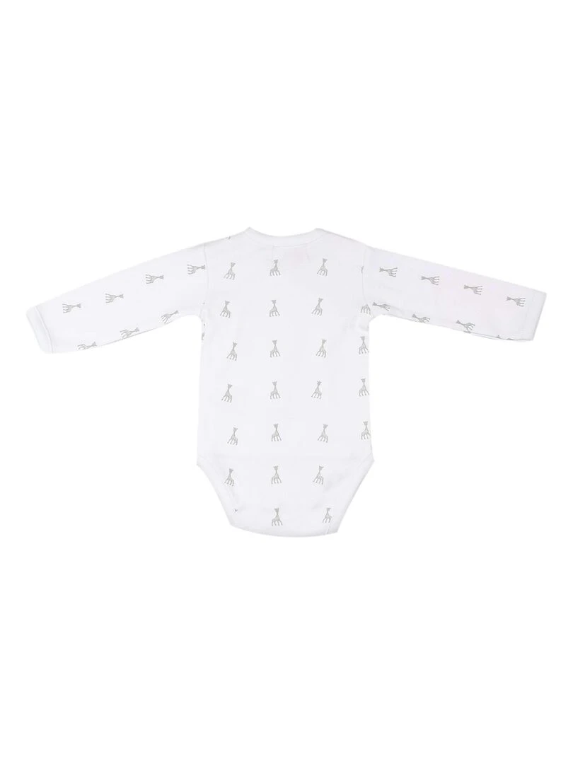 Body Manches Longues Blanc Sophie La Girafe (3 Mois)   Blanc