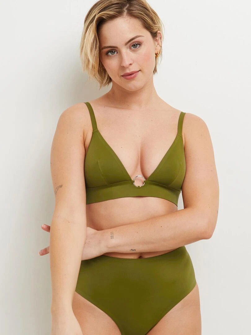 Soutien gorge triangle Lisa RougeGorge Lingerie Kaki
