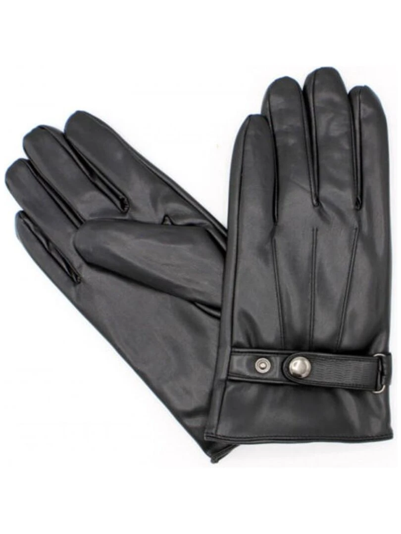 Gants en Cuir Kebello Noir Noir