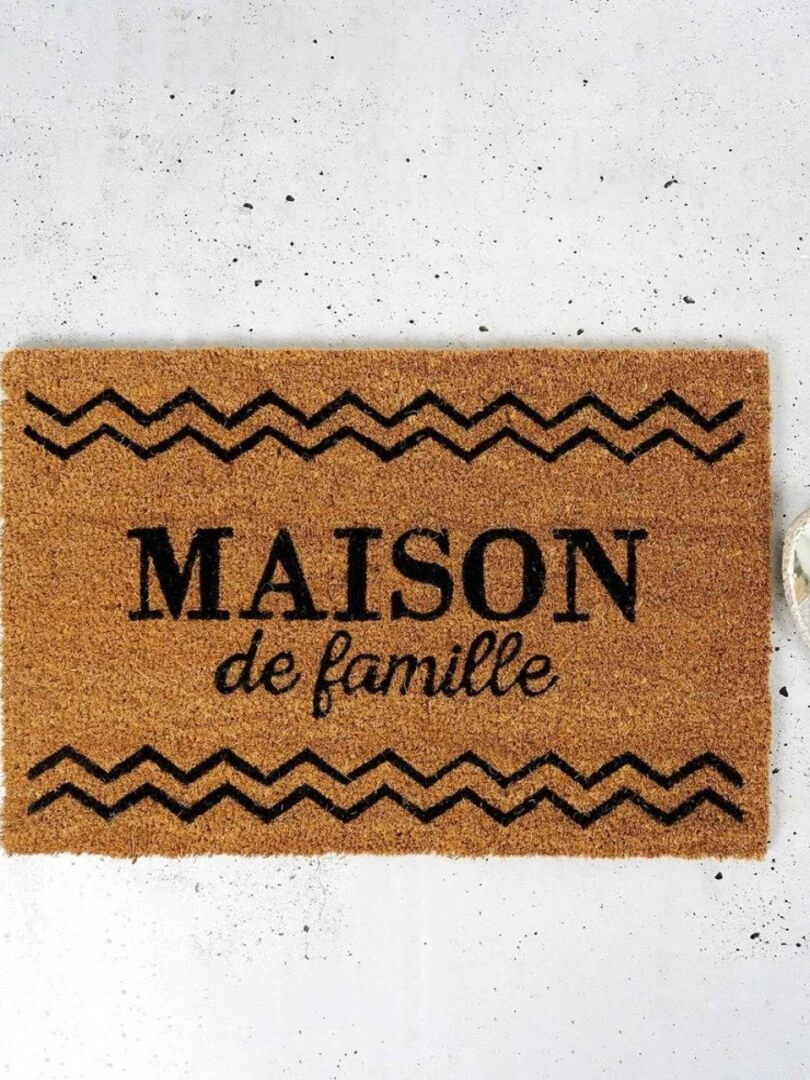 Paillasson Coco 40x60 cm Maison de famille   Marron