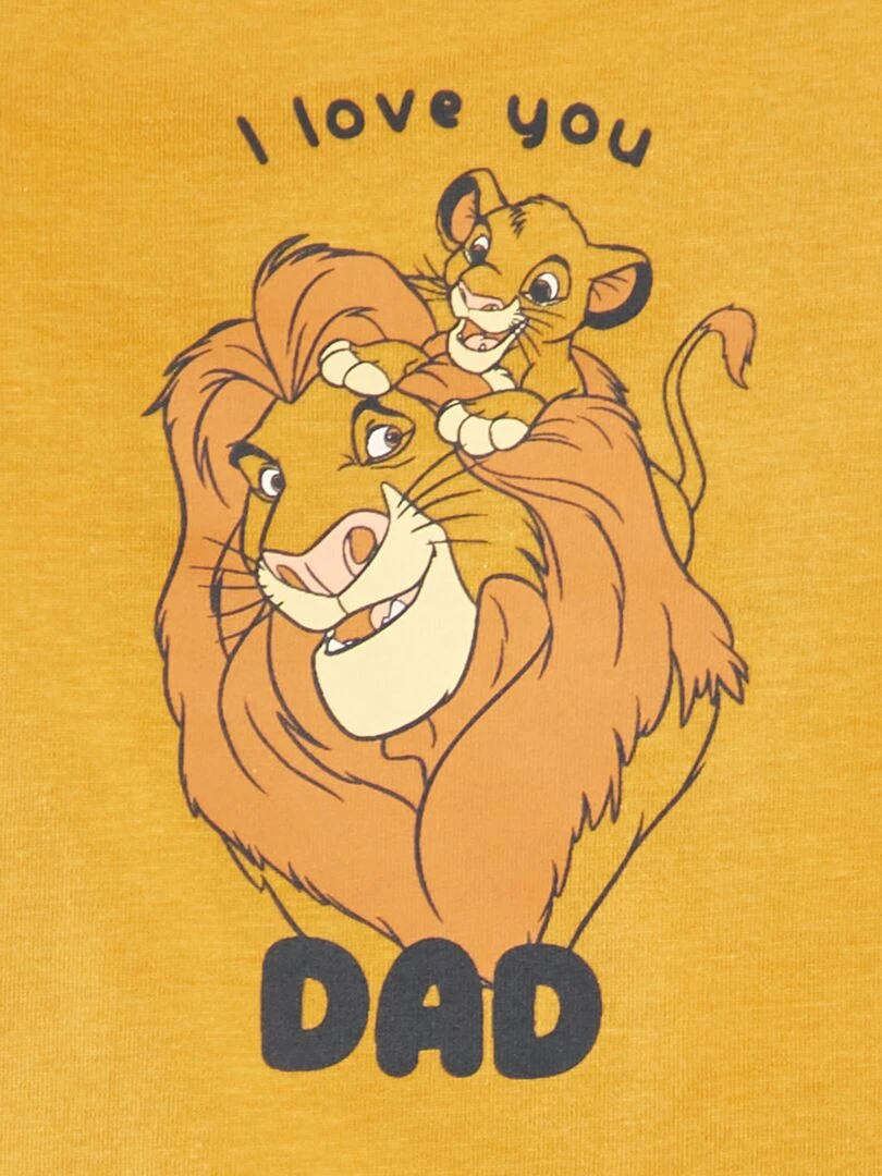 T shirt 'Disney' en coton Jaune