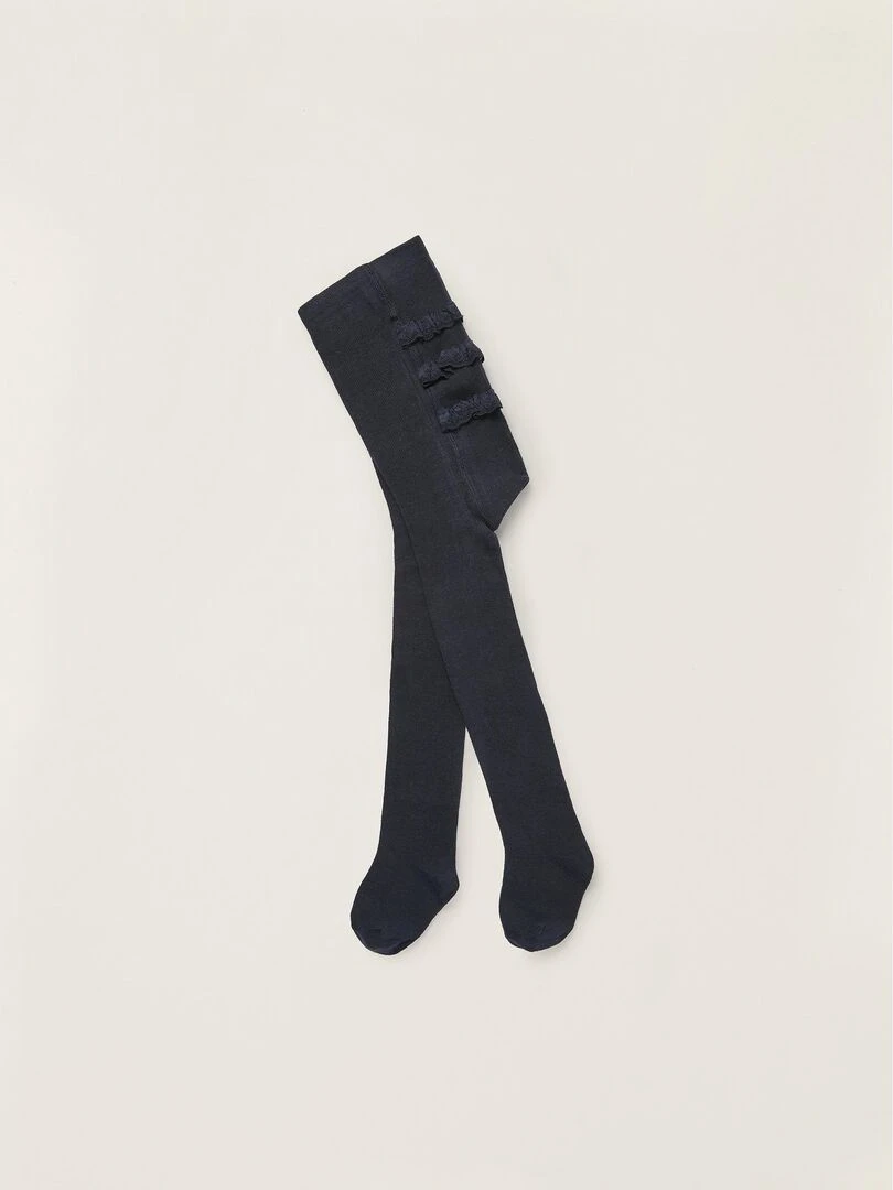 Collants à Volants en Cotton Bébé fille BROTHERS&SISTERS Bleu foncé