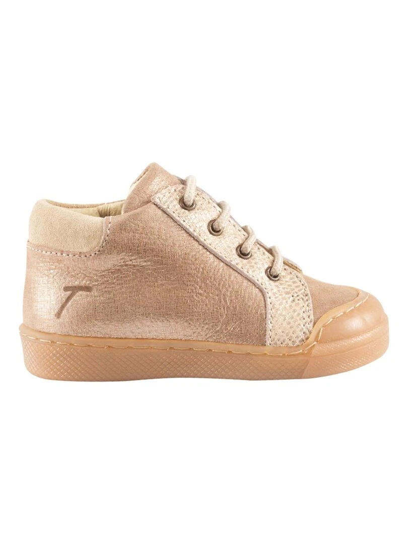 Baskets cuir Lacy Beige