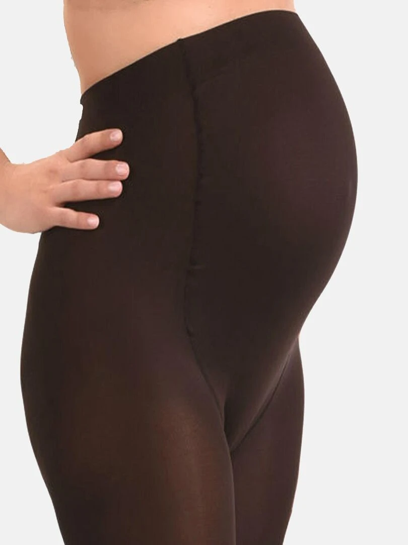 Collants de grossesse opaques confortables 60den (Mamsy)   Marron