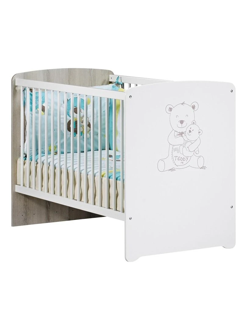 Lit bébé TEDDY BABYPRICE Blanc