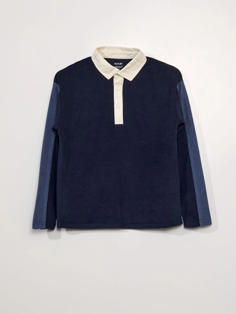 Polo style rugby Bleu
