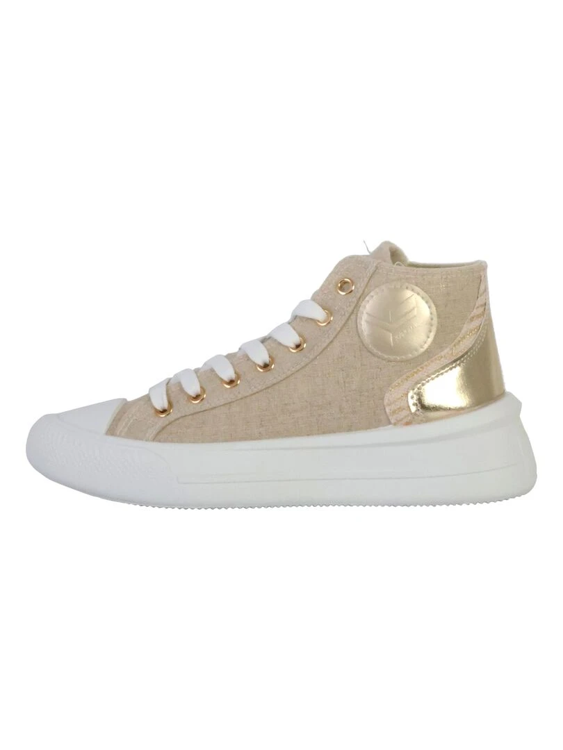 Basket Montante à Lacets Kaporal Camelia Beige