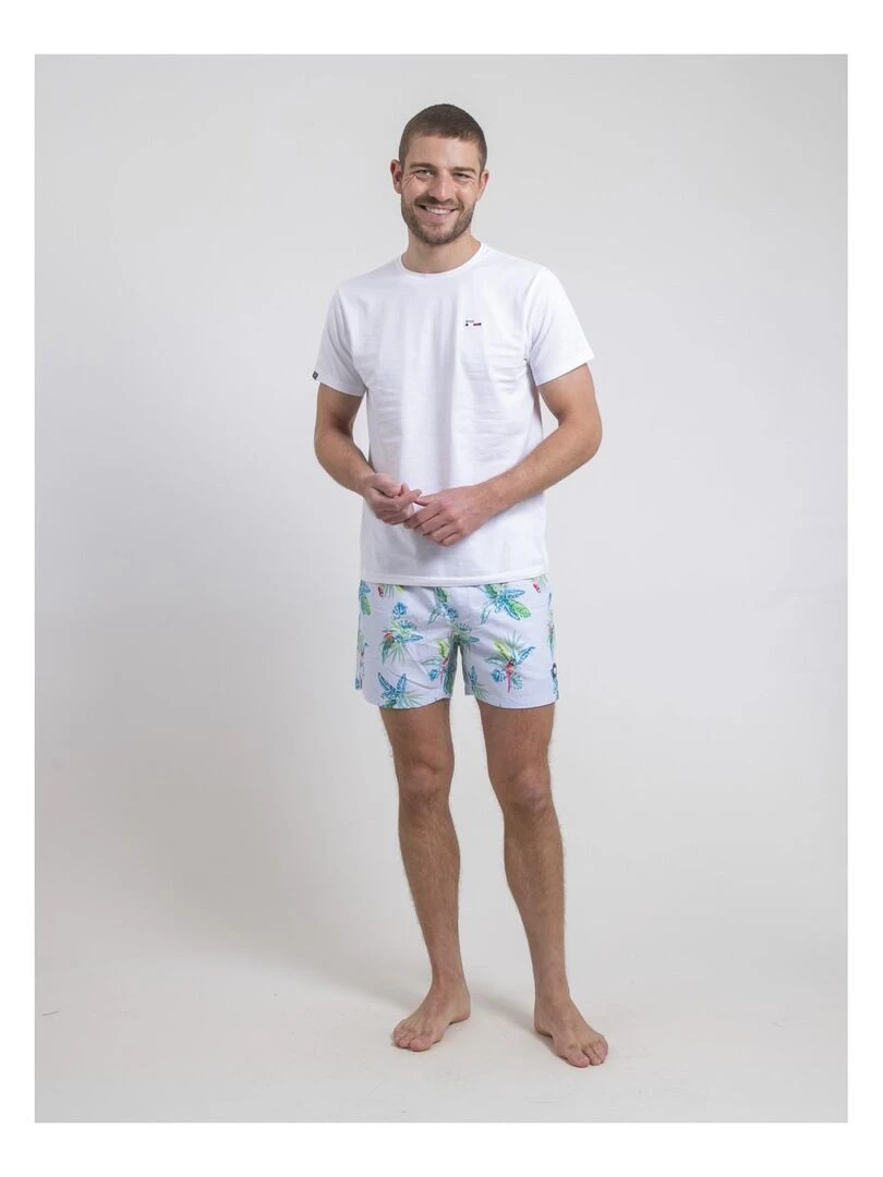 Short de bain GATINO   Blanc
