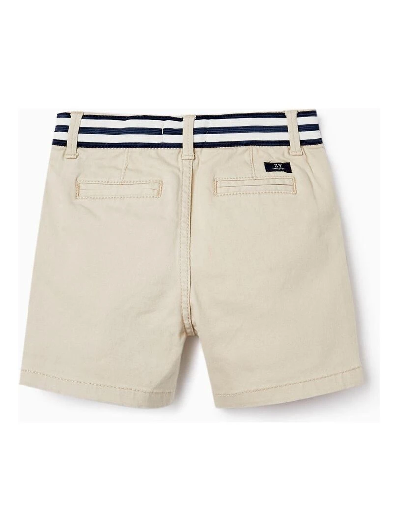 Shorts Chino en sergé pour bébé garçon ATLANTIC COMPANY Beige clair