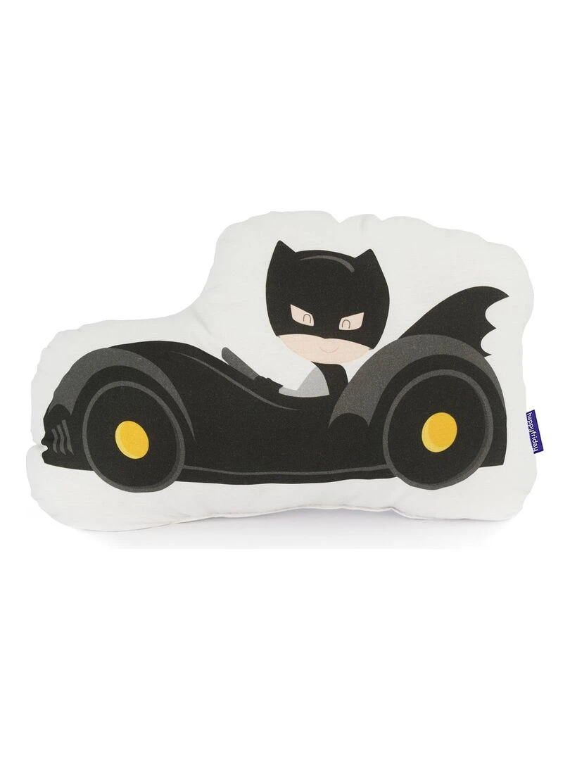 Coussin Bat "Happyfriday" Blanc