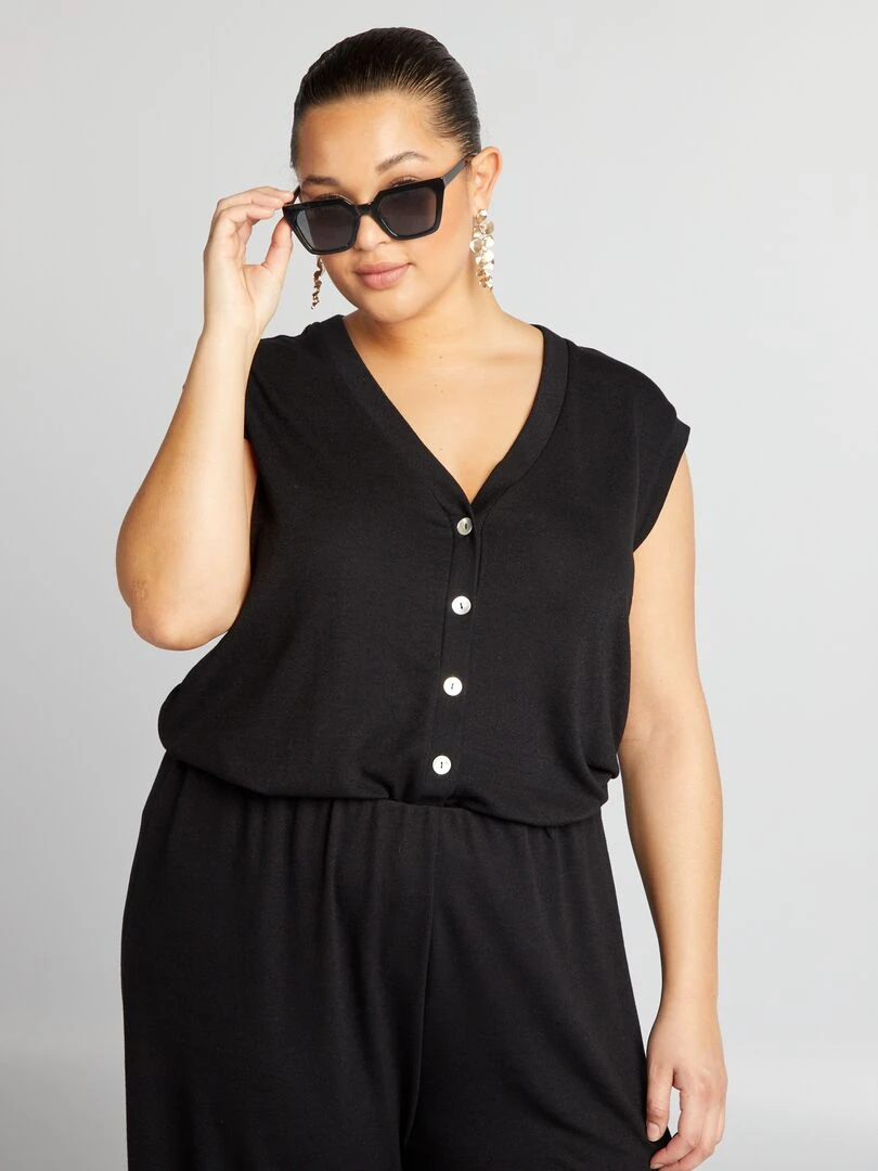 Gilet fine jauge noir