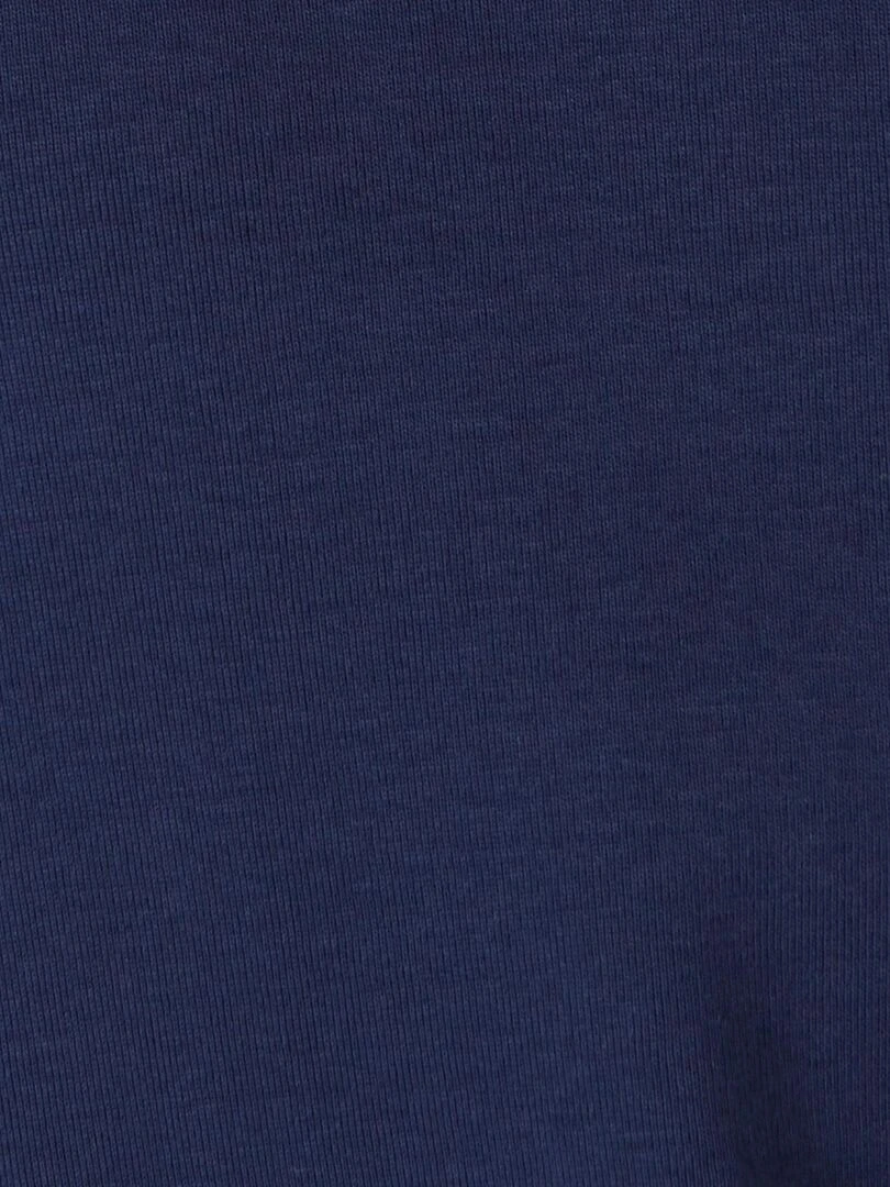 Tee shirt effet 2 en 1 coton biologique   Damart   Bleu marine