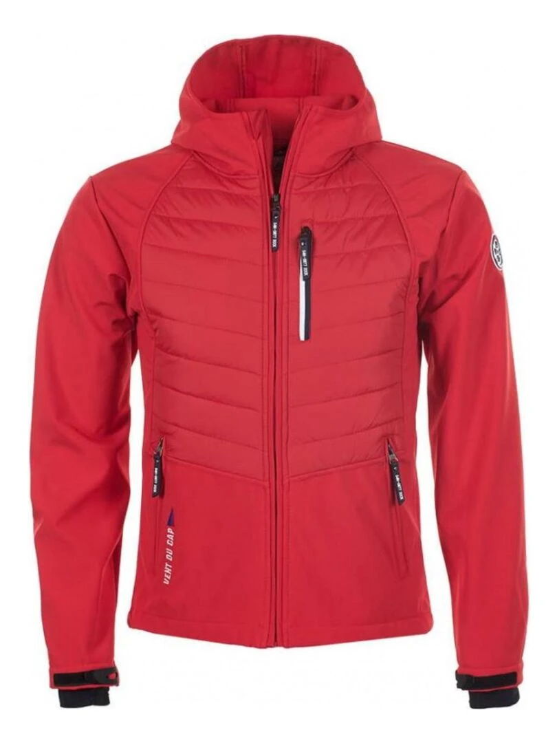 Blouson softshell homme CAPVER VENT DU CAP Rouge