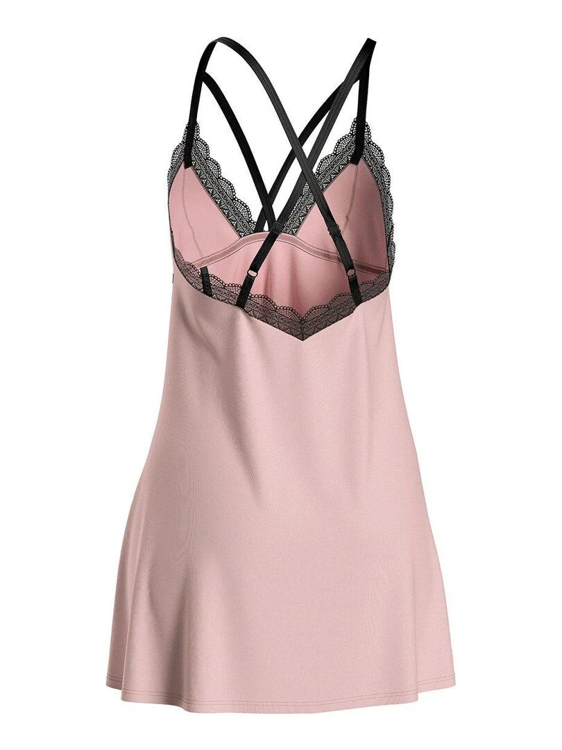 Nuisette romantique en lyocell Lover   Rose