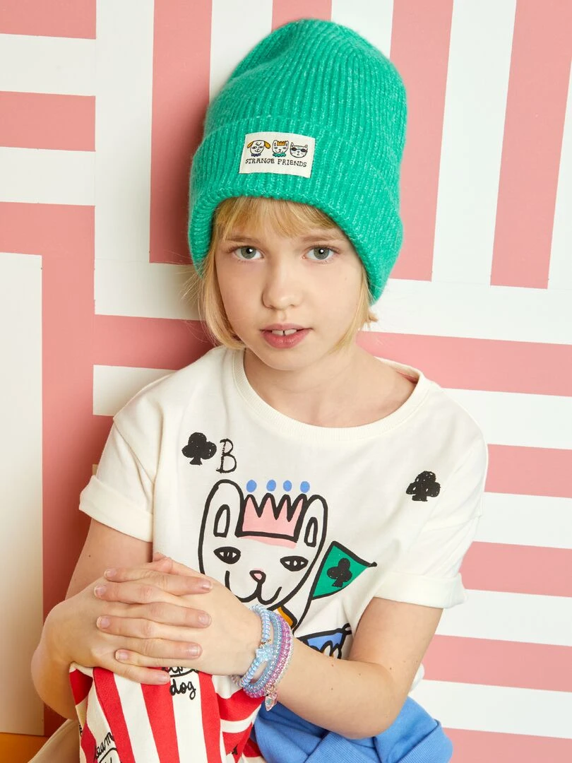 Bonnet côtelé X Little Bad Wolf Mixte Vert