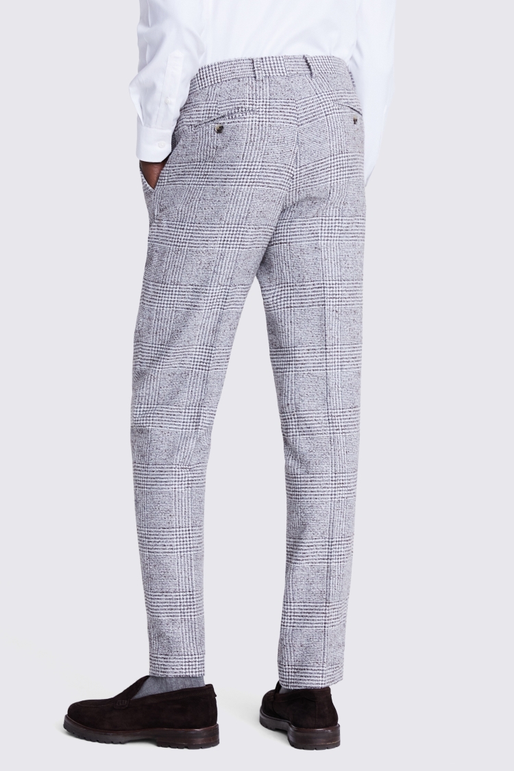 Tailored Grey Check Tweed Trousers Buy Online at Moss
