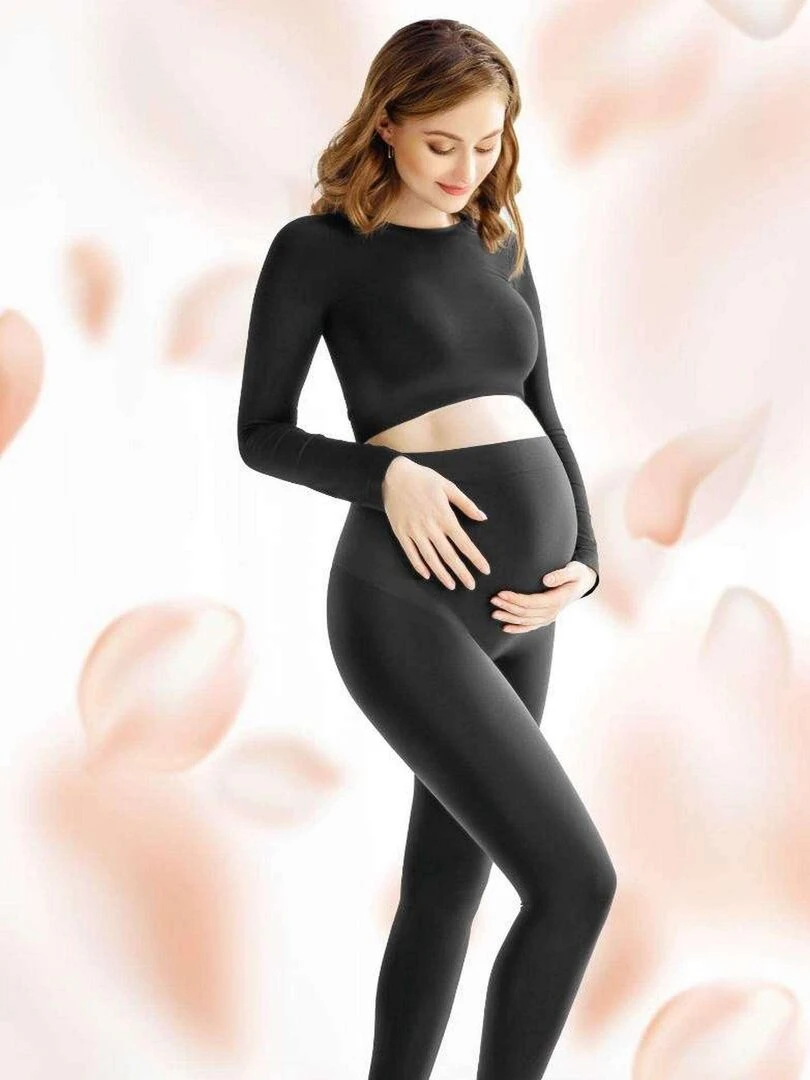 Giulia meegroeiende zwangerschapslegging kleur zwart maat L/XL Noir