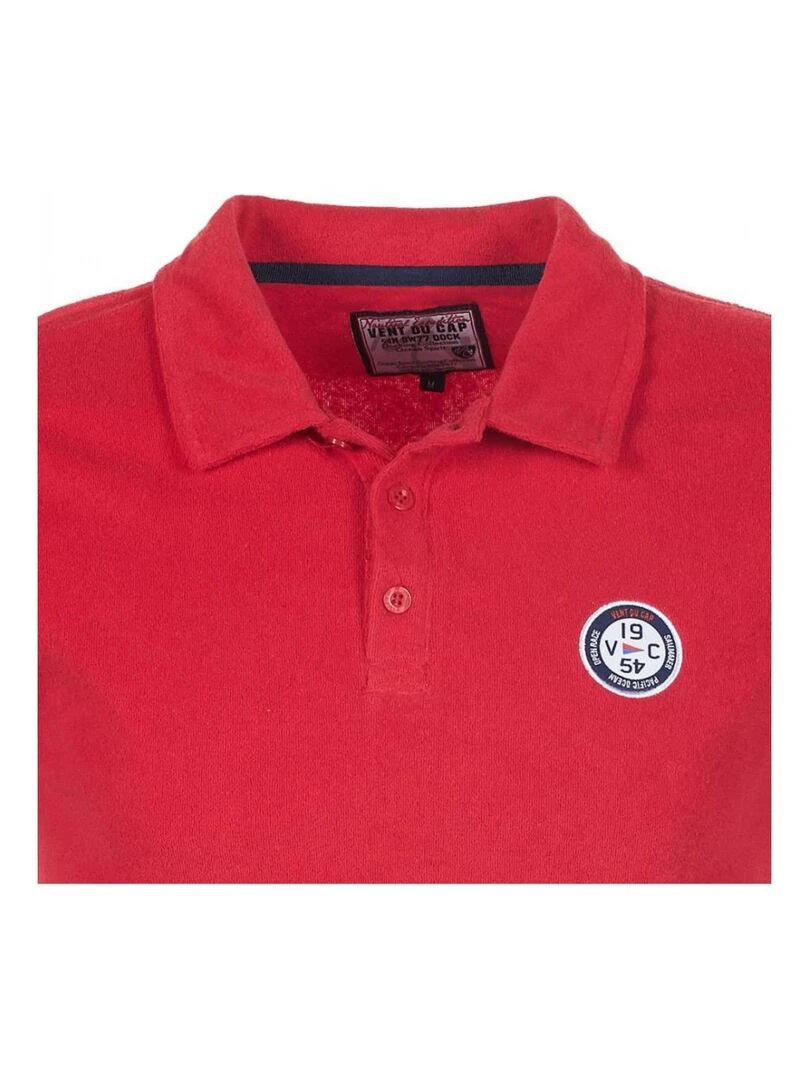Polo manches courtes homme CONGI   VENT DU CAP   Rouge