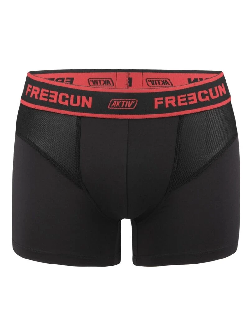 Lot de 3 Boxers homme Aktiv Sport Freegun   Noir
