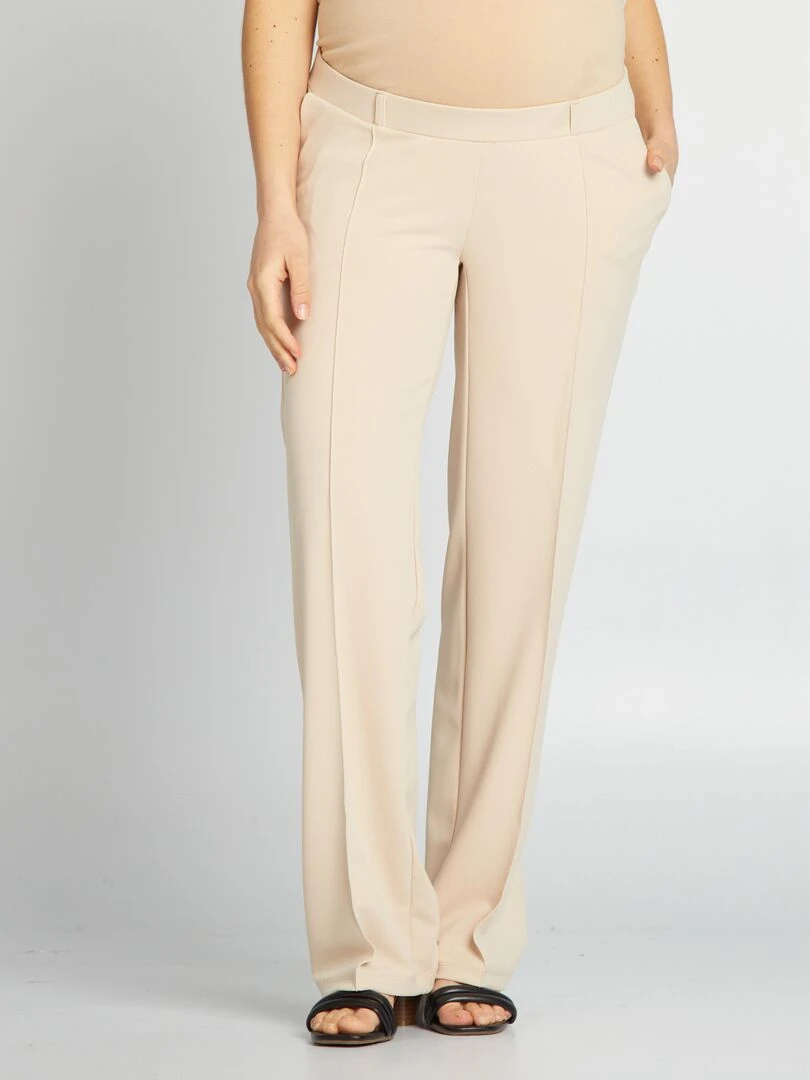 Pantalon milano de maternité Beige