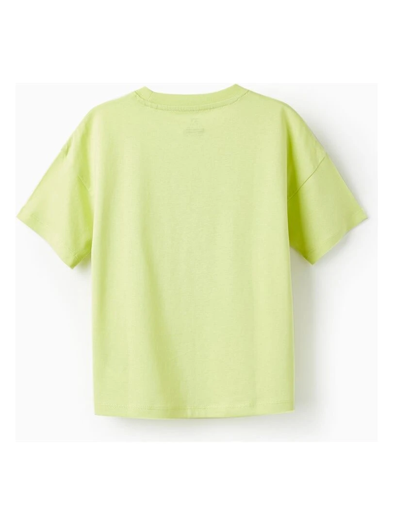 T shirt à manches courtes pour garçon 'Green Future' manches courtes Vert clair